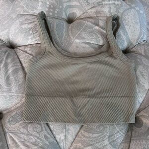 Nikibiki Sage Ribbed Top